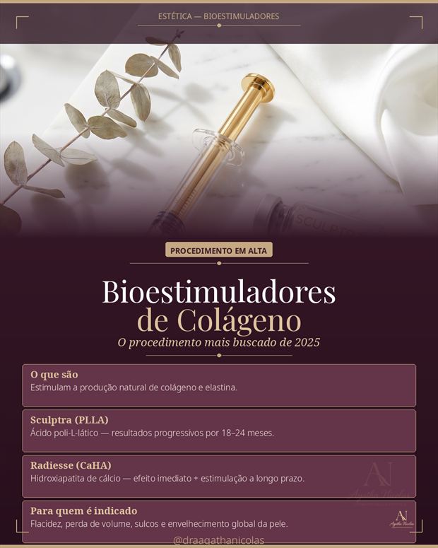 Capa do conteúdo sobre bioestimuladores de colágeno