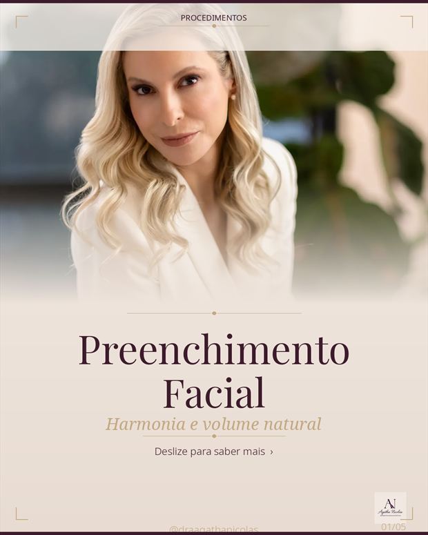 Capa do conteúdo sobre preenchimento facial